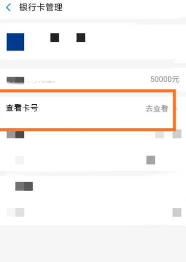 支付宝查看完整卡号教程