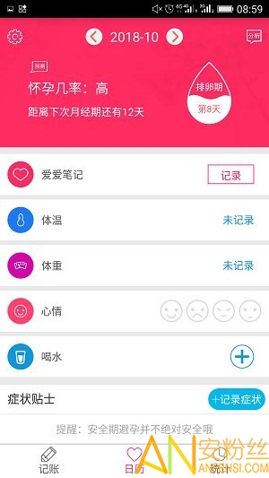 排卵期安全期日历app